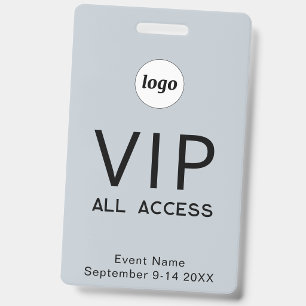 Einfaches Logo Minimalist VIP All Access Pass Even Ausweis