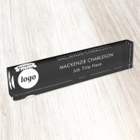 Einfaches Logo mit benutzerdefiniertem, schwarzem
