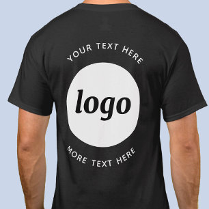 Einfaches Logo mit Text Business T-Shirt