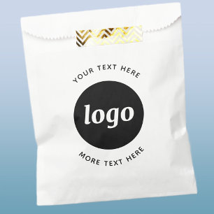 Einfaches Logo mit Text Geschäft Geschenktütchen