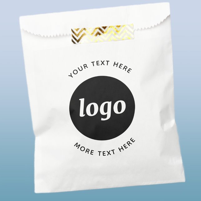 Einfaches Logo mit Text Geschäft Geschenktütchen (Logo with text business promotional paper bag)