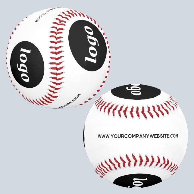 Einfaches Logo mit Textwerbung Baseball (Logo with custom text business promotional baseball)