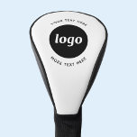 Einfaches Logo mit Textwerbung Golf Headcover<br><div class="desc">Fügen Sie Ihr eigenes Logo und Textauswahl zu diesem Design hinzu. Entfernen Sie den oberen oder unteren Text,  wenn Sie es vorziehen. Minimalistisch und beruflich. Als Werbemittel für Ihre Kunden und Kunden.</div>