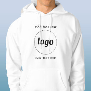 Einfaches Logo mit Textwerbung Hoodie