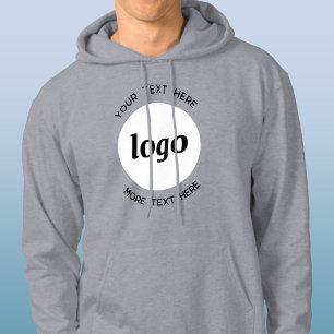 Einfaches Logo mit Textwerbung Hoodie