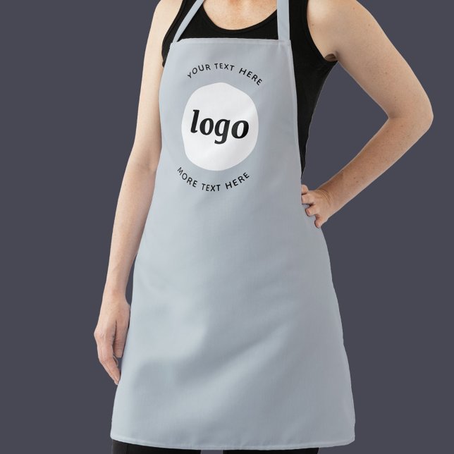 Einfaches Logo mit Textwerbung Schürze (Simple logo with custom text promotional business apron)