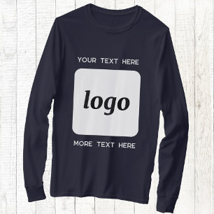 Einfaches Logo mit Textwerbung T-Shirt