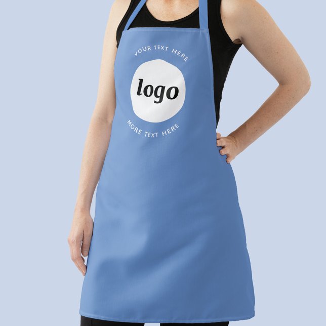 Einfaches Logo mit Werbung für Textgeräte Schürze (Logo with custom text business promotional branding apron)