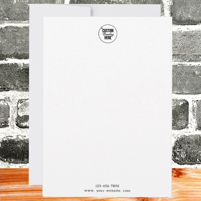 Einfaches Logo Mitteilungskarte (simple logo note card)