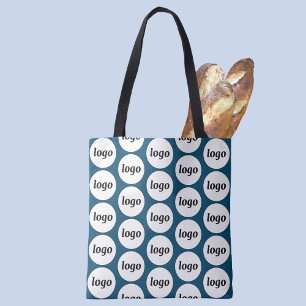 Einfaches Logo-Muster Aquamarin grün Tasche