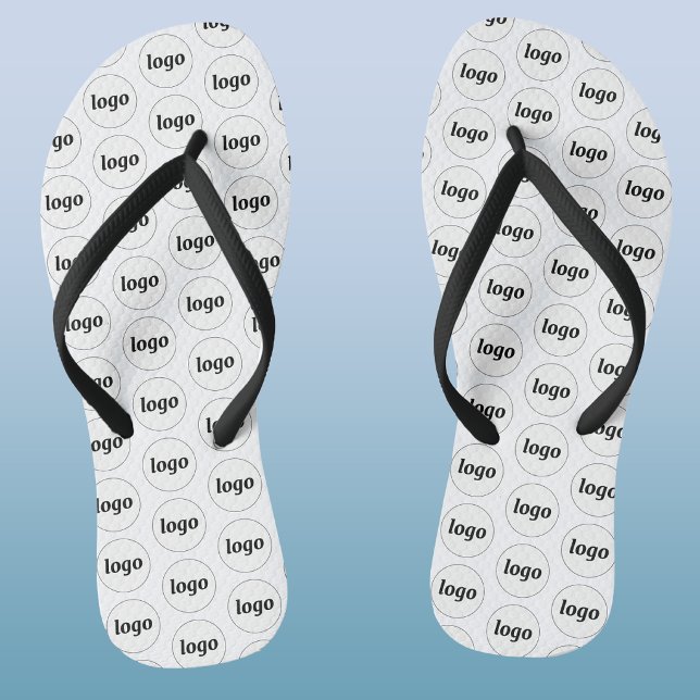 Einfaches Logo-Muster für Werbeaktionen Flip Flops (Simple logo pattern business promotional flip flops)
