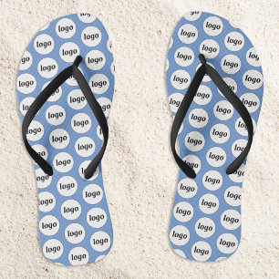 Einfaches Logo-Muster für Werbeaktionen Flip Flops