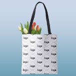 Einfaches Logo-Muster für Werbeaktionen Tasche<br><div class="desc">Einfaches Logo-Design zur Förderung der Markentreue und zur Förderung Ihres kleinen Unternehmens. Ersetzen Sie das Logo durch Ihr eigenes und ändern Sie die Hintergrundfarbe im Design-Tool,  um es anzupassen.</div>