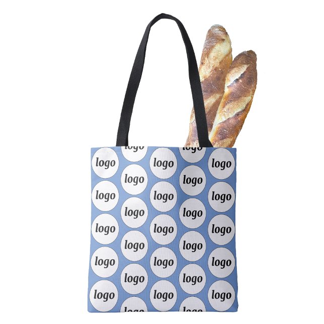 Einfaches Logo-Muster Geschäftswerbung Tasche (Simple logo pattern business branding promotional tote bag)