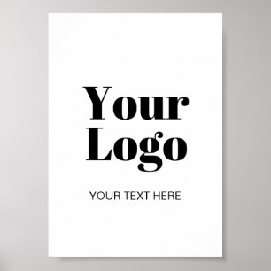 Einfaches Logo- oder Bild-Upload Template & Benutz Poster