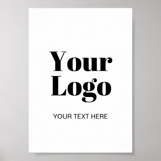 Einfaches Logo- oder Bild-Upload Template & Benutz Poster (Vorne)