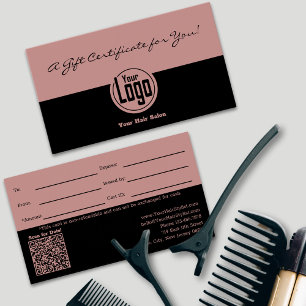 Einfaches Logo QR Code SMB-Geschenkzertifikat