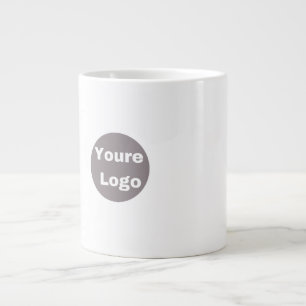 Einfaches Logo und Text Business personalisieren Jumbo-Tasse