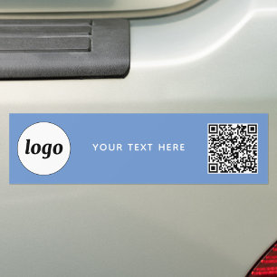 Einfaches Logo und Text Business QR-Code Promotion Autoaufkleber