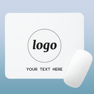 Einfaches Logo und Text für Geschäftsförderung Mousepad