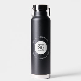 Einfaches Logo- und Text-Geschäftsbranding-Design Trinkflasche