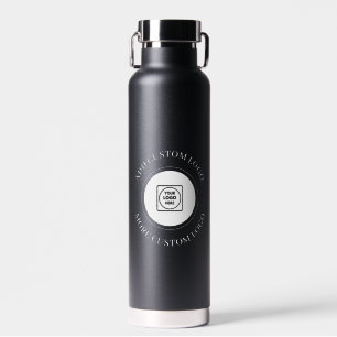 Einfaches Logo- und Text-Geschäftsbranding-Design Trinkflasche