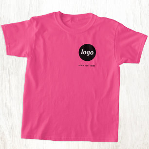 Einfaches Logo und Text Geschäftspromotion-Brandin T-Shirt