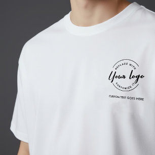Einfaches Logo und Text moderne Unternehmensmarke T-Shirt