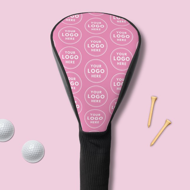 Einfaches Logo-Unternehmen Golf Headcover (Logo business logo pink golf head cover)