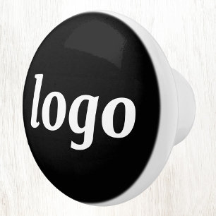 Einfaches Logo-WerbeBranding Keramikknauf