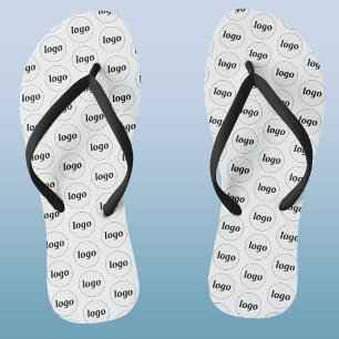Einfaches Logomuster Geschäftspromotion Flip Flops