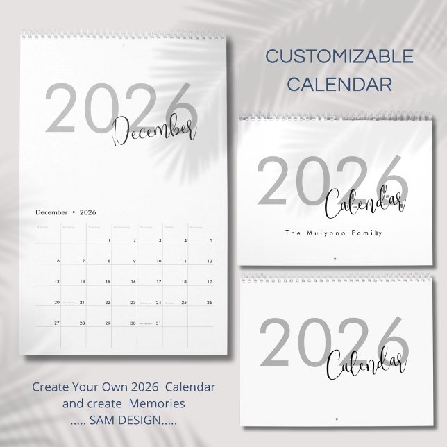 Einfaches Luxus-Design-Kalender Kalender (Von Creator hochgeladen)
