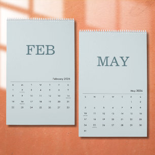 Einfaches Luxus-Design-Kalender Kalender