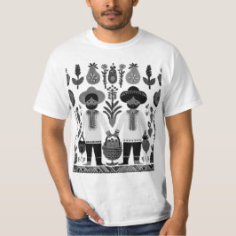 einfaches madhubanisches Gemälde T-Shirt