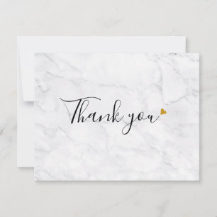 Einfaches Marble Script-Geschäft dank Karte
