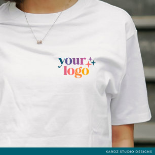 Einfaches Markenmitarbeiter-Logo-T-Shirt T-Shirt