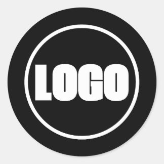 Einfaches Marketing-Logo für Unternehmen Runder Aufkleber