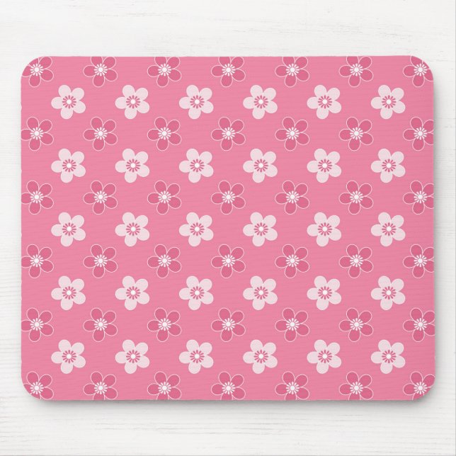 einfaches, massives rosa Muster, kleiner Fluss Mousepad (Vorne)