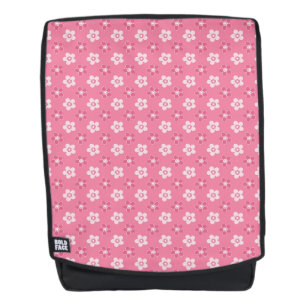einfaches, massives rosa Muster, kleiner Fluss Rucksack