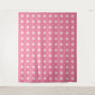 einfaches, massives rosa Muster, kleiner Fluss Wandteppich