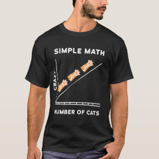 Einfaches Mathe-Kätzchen Katzen lustig T-Shirt