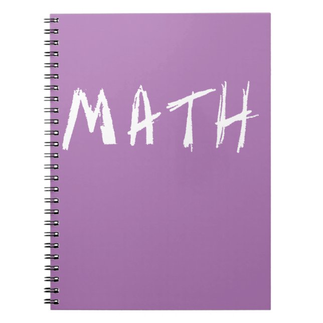 Einfaches MATHE Notizbuch Notizblock (Vorderseite)