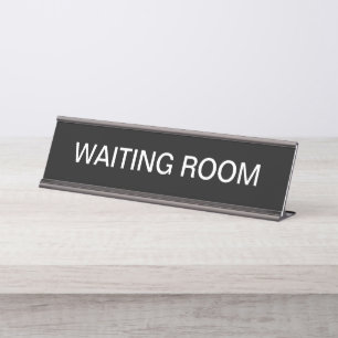 Einfaches medizinisches Büro Warte Zimmerzeichen Schreibtischnamensplakette