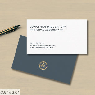 Einfaches Minimal-Beruflich-Logo Visitenkarte