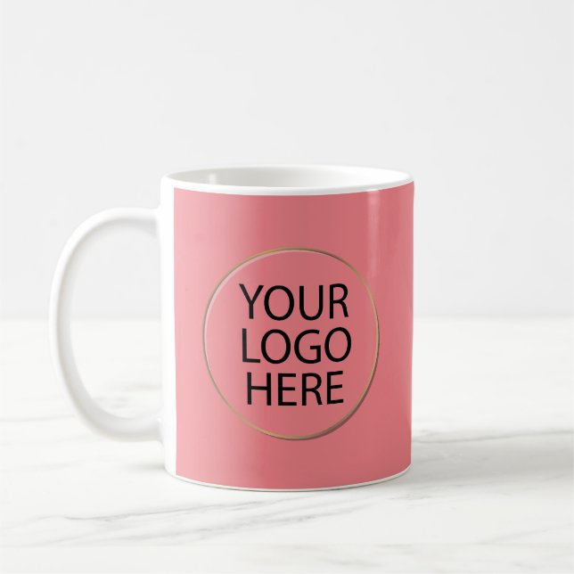 Einfaches Minimal-Logo für kundenspezifische Unter Kaffeetasse (Links)