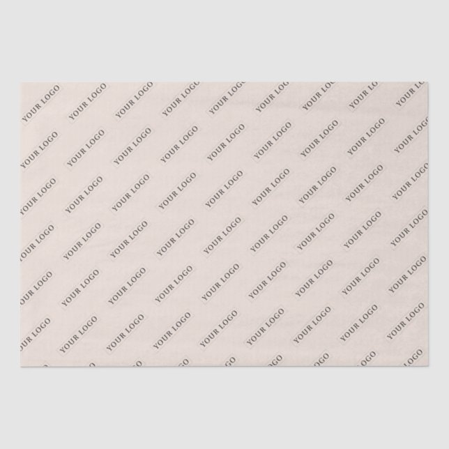Einfaches Minimal-Logo für Unternehmen Seidenpapier (Vorderseite)
