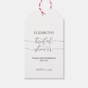 Einfaches Minimal Script Brautparty Vielen Dank Geschenkanhänger
