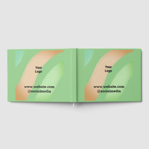 Einfaches minimales elegantes benutzerdefiniertes gästebuch