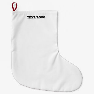 Einfaches minimales elegantes benutzerdefiniertes großer weihnachtsstrumpf
