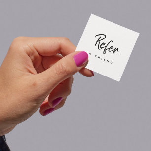 Einfaches minimales modernes Geschäft Empfehlungskarte